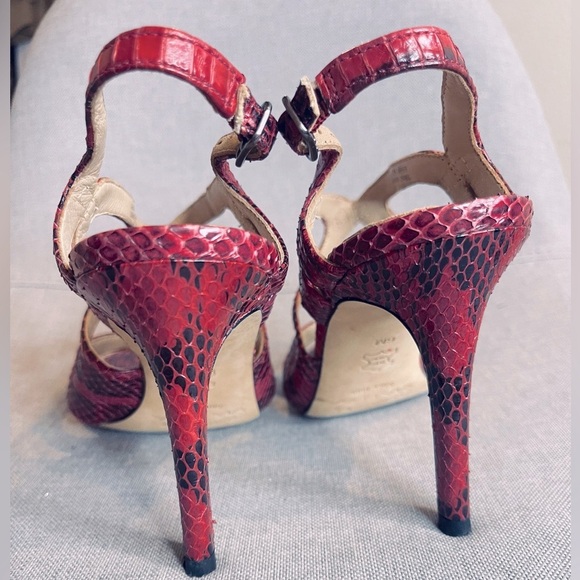 Via Spiga Women's‎ V-Mystique Snake Print Strappy Heel size 6 - Picture 7 of 7